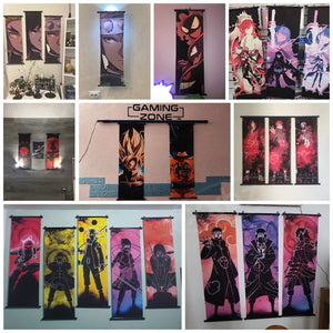 Naruto Anime Home Decor Leinwand Kakashi Hang Gemälde Scroll Bilder Wand Kunstdrucke klassische Hot Blooded Poster für Wohnzimmer