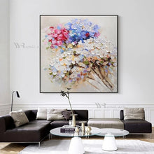 Charger l&#39;image dans la galerie, Home Decor Supplies 3D Texture Mural Wall Art Canvas Abstract Acrylic Floral Handmade Oil Painting for Dining Room Bedroom Study