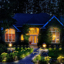 Carica l&#39;immagine nel visualizzatore della Galleria, Luci solari a led per lucciole solari per esterni Luci ondeggianti del vento Impermeabile IPX6 Prato Paesaggio Decorazioni natalizie Illuminazione notturna 6led