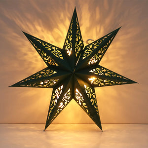 Luz de fiesta de estrella hueca de 45cm, rejilla de ventana, farol de papel, pantalla de estrellas, decoración colgante de jardín para fiesta de Navidad 2023
