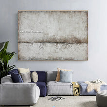 Cargar imagen en el visor de la galería, Gray abstract canvas painting modern cuadros home living room decoration canvas Handmade wall art Home Wall art
