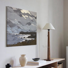 Carica l&#39;immagine nel visualizzatore della Galleria, Modern Home Decor Wall Art Canvas Handmade Abstract Oil Painting Thick Texture Mural For Living Room Bedroom Porch Restaurant