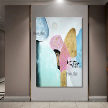 Charger l&#39;image dans la galerie, Home Wall Decoration Gold Foil Simple Abstract Oil Painting Modern Canvas Picture Hand Painted Acrylic Artwork Frameless