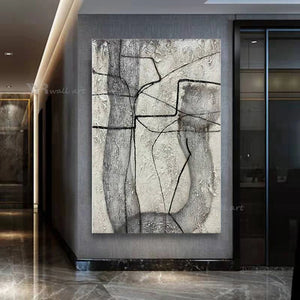 Unique Texture Modern Abstract Oil Painting Handmade Canvas Wall Decoration Poster Nordic Home Aesthetics Art Picture For House