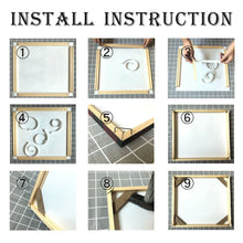 Load image into Gallery viewer, Wooden Pictures Frame For Wall Canvas Frame Diamond Painting Large Size DIY Picture and Poster Wall Frame Pine Composite Decor