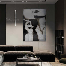 Carica l&#39;immagine nel visualizzatore della Galleria, New 100% Hand Painted Oil Painting Wall Art Canvas Lonely Woman Light Luxury Decorative Mural for Living Room Bedroom Bar Hotel