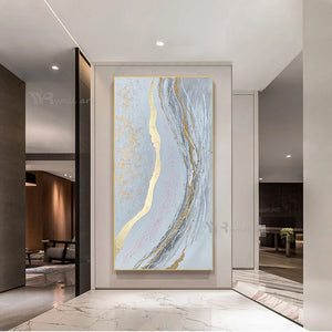 Gold Foil Decorative Painting Handmade Oil Painting On Canvas Wall Art Decor Mural Modern Abstract Pop Aesthetic Hanging Poster