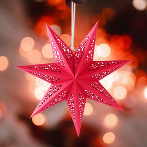 45cm Hollow Out Star Party Light Window Grille Paper Lantern Stars Lampshade Garden Hanging Decoration For Christmas Party 2023