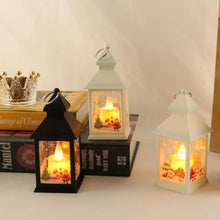 Load image into Gallery viewer, Xmas Led Candle Light Flameless Electronic Lamp Christmas Decorative Anti-rust Hollow-out Wind Lantern Lamp Home Decor