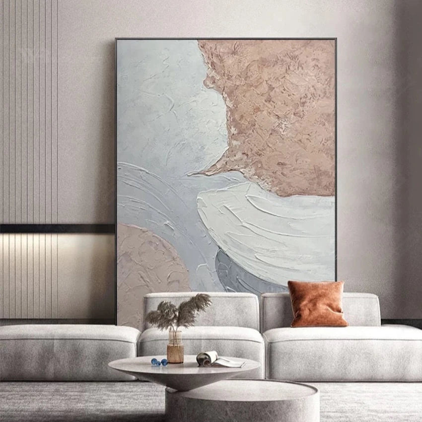 Abstract Decor Oil Painting Hand-Painted Canvas Poster Modern Minimalist Wall Art Hanging Picture Living Room Hotel Custom Mural