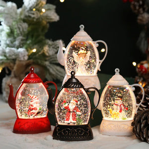 Christmas Night Light Sequin Wind Lamps Merry Christmas Decor for Home Room Outdoor Xmas Ornaments Gift Santa Water Feature Lamp