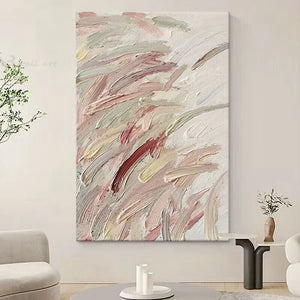Abstract Painting Lands Nordic Modern Pure Handmade Oil Painting  Home Decoration For Bedroom Dining Room Living Room Sofa Mural