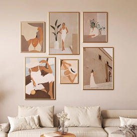 Abstrakte Mode Mädchen Sommer Lesen Reise Wand Kunst Leinwand Malerei Nordic Poster Und Drucke Wand Bilder Für Wohnzimmer Dekor