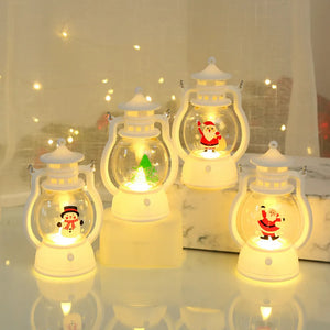 LDHLM Christmas Decorative lamp LED Lantern Light Santa Claus Merry Christmas Decorations for Home 2023 Xmas Navidad Noel Gift