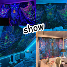 Carica l&#39;immagine nel visualizzatore della Galleria, NYMB Arazzo Cyberpunk Fluorescente Astronauta Ultravioletto Fantasia Psichedelica Hippie Arazzo Appeso a Parete per l&#39;Arredamento della Camera da Letto