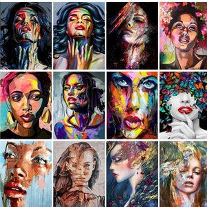 GATYZTORY DIY Paint By Numbers For Adults Figure Oil Painting By Numbers For Adults Figure Women Modern Home Wall Decor Diy Gift