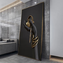Cargar imagen en el visor de la galería, Dropshipping lienzo pintura mujer negra africana carteles e impresiones pared grande imágenes artísticas para la decoración del hogar de la sala de estar