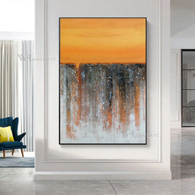 Nordic Wall Art Decorative Oil Painting Modern Acrylic Canvas Poster 100% Handmade Texture Mural for Living Room Bedroom Hotel