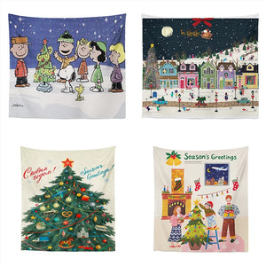 Christmas Background Cloth Amazon AliExpress Cross-border Tapestry Can Be Customized