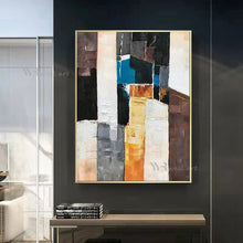 Laden Sie das Bild in den Galerie-Viewer, Wall Decor Poster Handmade Abstract Art Oil Painting Modern Acrylic Frameless Hanging Picture Living Room Bedroom Porch Mural