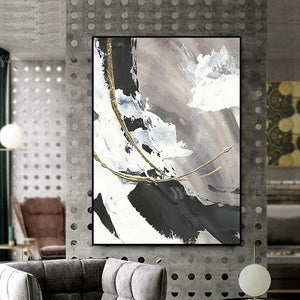 High-Quality Art Porch Hanging Painting Modern Abstract Minimalist Handmade Canvas Oil Painting Home Hotel Decor Mural Hot Sale