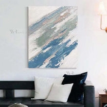 Carica l&#39;immagine nel visualizzatore della Galleria, Modern Home Abstract Art Hanging Oil Painting Handmade Canvas Wall Poster Texture Mural For Living Room Bedroom Restaurant Hotel
