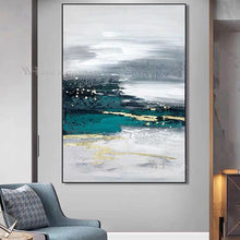 Charger l&#39;image dans la galerie, Home Light Luxury Decoration Oil Painting Handmade Canvas Custom Poster Wall Art Modern Abstract Hanging Picture Bedroom Lobby