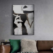 Carica l&#39;immagine nel visualizzatore della Galleria, New 100% Hand Painted Oil Painting Wall Art Canvas Lonely Woman Light Luxury Decorative Mural for Living Room Bedroom Bar Hotel