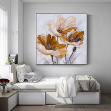 Carica l&#39;immagine nel visualizzatore della Galleria, New Abstract Flower Decor Mural Handmade Oil Painting Living Room Sofa Bedroom Restaurant Wall Picture Art Canvas Custom Poster