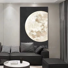 Cargar imagen en el visor de la galería, High definition  Earth - Nordic Modern Abstract Handmade  Oil Painting Home Decoration Bedroom Restaurant Living Room Sofa Mural