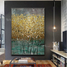 Carica l&#39;immagine nel visualizzatore della Galleria, New Custom Oil Painting Wall Art Hanging Poster Handmade Canvas Mural Modern Abstract Money Tree Image For Home Hotel Decoration