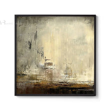 Carica l&#39;immagine nel visualizzatore della Galleria, Upscale Nordic Abstract Painting Natural Scenery Handmade Oil Painting Home Decoration For Bedroom Dining Room Living Room Mural