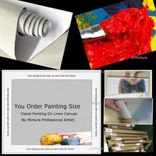 Carica l&#39;immagine nel visualizzatore della Galleria, Mintura 100% Handpainted Sandy Beach Thick Landscape Oil Paintings on Canvas,Wall Art,Picture for Living Room,Home Decor Unframe