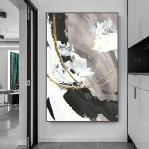 High-Quality Art Porch Hanging Painting Modern Abstract Minimalist Handmade Canvas Oil Painting Home Hotel Decor Mural Hot Sale