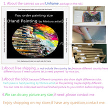 Carica l&#39;immagine nel visualizzatore della Galleria, Mintura Hand-Painted Flower oil painting modern oil painting on Canvas,abstract painting  pop art cheap modern painting Wall Art