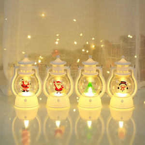 LDHLM Lampe décorative de Noël LED Lanterne Lumineuse Père Noël Joyeux Noël Décorations pour la Maison 2023 Noël Navidad Noel Cadeau