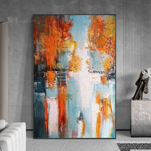 Laden Sie das Bild in den Galerie-Viewer, Wall Art Decor Oil Painting Handmade Canvas Poster Modern Abstract Aesthetics Mural Living Room Bedroom Hotel Fashion Picture