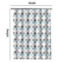 Charger l&#39;image dans la galerie, Rideaux de douche imperméables lanterne colorée, grands rideaux de salle de bain en tissu Polyester, rideau anti-moisissure de bain avec 12 crochets