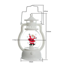 Carica l&#39;immagine nel visualizzatore della Galleria, Forniture per decorazioni per il nuovo anno 2024 Lampada a olio bianca con pupazzo di neve di Natale Lanterna a vento di Natale Luce notturna per la decorazione della camera da letto di casa Navidad