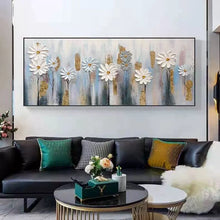 Cargar imagen en el visor de la galería, Hand painted canvas oil paintings modern wedding decor flowers oil Painting Wall art Picture for living room home decor bedroom