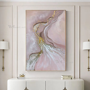 Modern Popular Abstract Decorative Painting Handmade Oil Painting On Canvas Wall Art Light Luxury Aesthetic Mural For Home Hotel