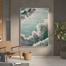 Carica l&#39;immagine nel visualizzatore della Galleria, Unique Handmade 3D Texture Canyon Canvas Poster Modern Abstract Decorative Oil Painting Living Room Bedroom Porch Custom Picture