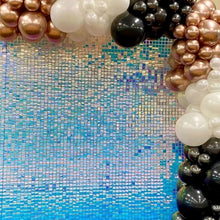 Загрузите изображение в программу просмотра галереи, 18 шт., фоновые панели с золотыми блестками для свадебной вечеринки, фон для детского душа, декор стен, блестящие лазерные фоны, занавеска 30x30 см