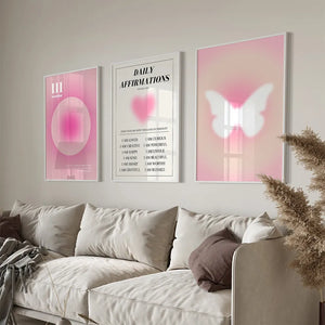 Engel Anzahl Farbton Gradient Aura Energie Geheimnis Wand Kunst Leinwand Malerei Nordic Poster Drucke Wand Bilder Für Wohnzimmer Dekor