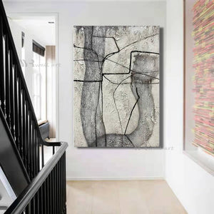 Unique Texture Modern Abstract Oil Painting Handmade Canvas Wall Decoration Poster Nordic Home Aesthetics Art Picture For House