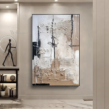 Carica l&#39;immagine nel visualizzatore della Galleria, Nordic Art Mural Canvas Poster For Wall Decor Picture Handmade Oil Painting Home Aesthetics Hanging Image Living Room Bedroom