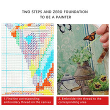 Cargar imagen en el visor de la galería, Kit completo de punto de cruz preimpreso con flores, rosas, Tuilp, amapola, bordado, costura, artesanía, paquete de pasatiempo, decoración de habitación, venta al por mayor