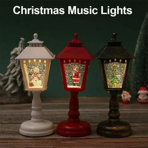 2023 Decoraciones navideñas Luces de viento Iluminación Música Luces de escritorio Pequeñas luces nocturnas Linterna de Papá Noel Regalos de Navidad para niños