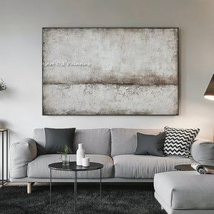 Gray abstract canvas painting modern cuadros home living room decoration canvas Handmade wall art Home Wall art