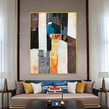 Laden Sie das Bild in den Galerie-Viewer, Wall Decor Poster Handmade Abstract Art Oil Painting Modern Acrylic Frameless Hanging Picture Living Room Bedroom Porch Mural